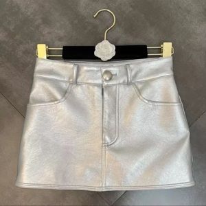 New ! Silver Metallic trendy skirt